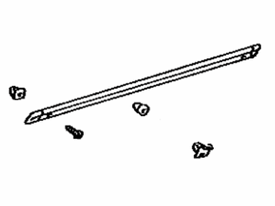 Toyota 75850-39045 Moulding,  Rocker Panel,  RH