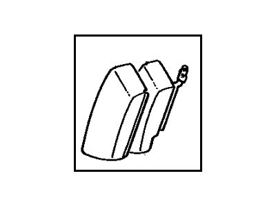 Toyota 71540-32180-05 Back Assembly, Rear Side Seat, Passenger Side