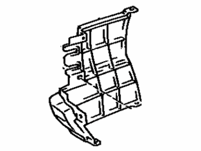 Toyota 52112-32900 Extension, Front Bumper, Passenger Side