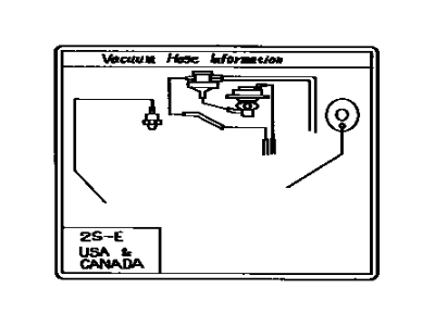 Toyota 17792-74050 Vacuum Diagram