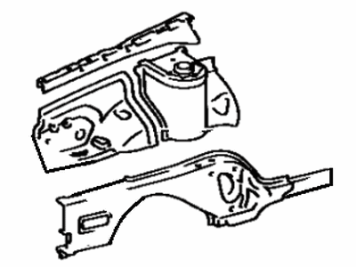 Toyota 53702-32020 Apron Assembly, W/Front Side Member, Driver Side Toyota 53702-32020 Apron Assembly, W/Front Side Member, Driver Side