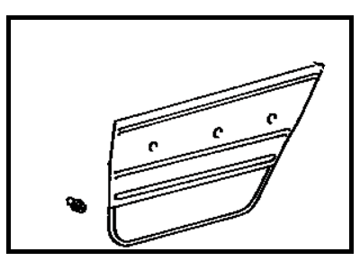 Toyota 67640-32080-03 Board Sub-Assembly, Rear Door Trim, Driver Side 67640-32080-03 Toyota Board Sub-Assembly, Rear Door Trim, Driver Side Illustration 1 of 1