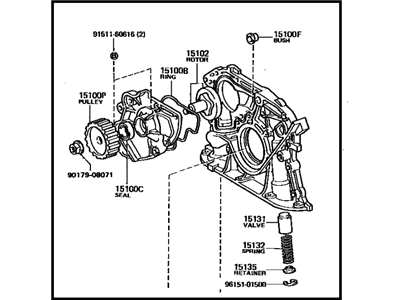 Toyota Camry Oil Pump - 15100-64040
