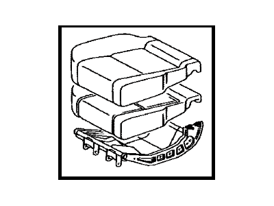 Toyota 71460-0C012-B3 Cushion Assy,  Rear Seat,  RH(For Separate Type)