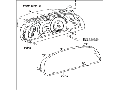 2006 Toyota Tundra Instrument Cluster - 83800-0C391