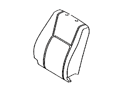 Toyota 71552-0C090 Pad,  Front Seat Back,  LH(For Separate Type)