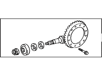 Toyota 41201-80161 Final Gear Kit,  Differential,  Rear