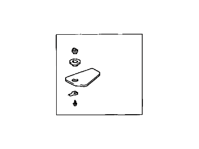 Toyota 58480-0C011-B3 Cover Assembly, Seat Floor Service Hole, Driver Side