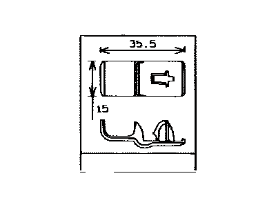 Toyota 82711-89189 Clamp, Wiring Harness