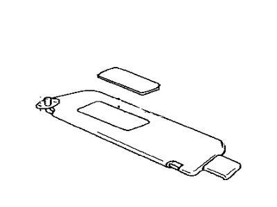 Toyota 74310-0C010-E6 Visor Assy,  RH