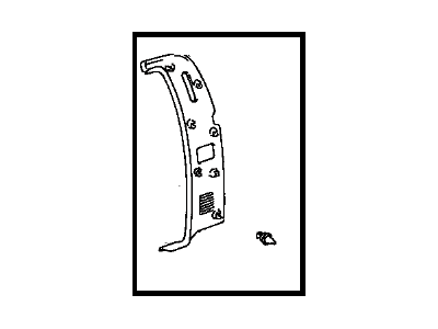Toyota 62511-0C020-B1 Board,  Quarter Inside Trim,  RH