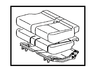 Toyota 71470-0C021-B2 Cushion Assy,  Rear Seat,  LH (For Separate Type)