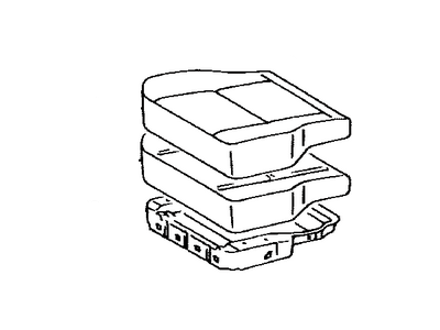Toyota 71420-0C070-B1 Cushion Assy,  Front Seat,  LH (For Separate Type)