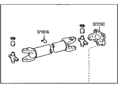 Toyota 37110-0C020 Shaft Assy,  Propeller