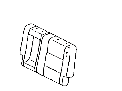 Toyota 71078-0C090-E1 Cover,  Rear Seat Back,  LH(For Separate Type)