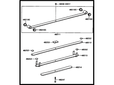 Toyota 48210-AF050 Spring Assy,  Rear RH
