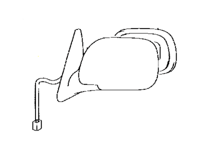 Toyota 87909-0C090 Mirror Sub-Assy,  Outer Rear View,  LH