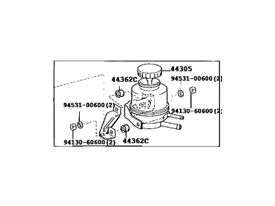 Toyota 44320-0C030 Pump Assy,  Vane