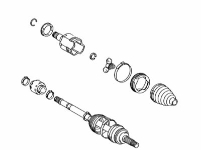 Toyota 43420-06B40 Shaft Assy,  Front Drive,  LH