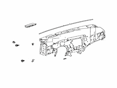 Toyota 55401-06261-B0 Pad Sub-Assy,  Instrument Panel Safety