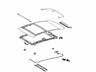 Toyota 63203-06162-B0 Housing Sub-Assy,  Sliding Roof