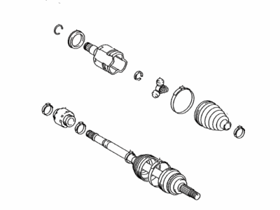 Toyota 43420-06B50 Shaft Assy,  Front Drive,  LH
