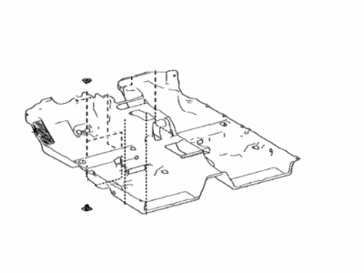 Toyota 58510-06701-B2 Carpet Assy,  Floor,  Front