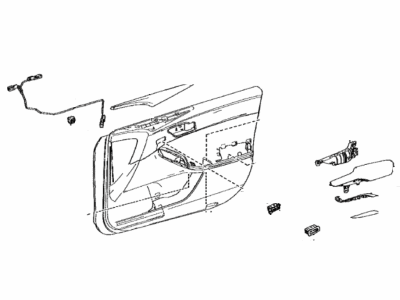 Toyota 67610-07191-B9 Board Sub-Assy,  Front Door Trim,  RH