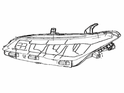 Toyota 81150-07212 Headlamp Assy,  LH
