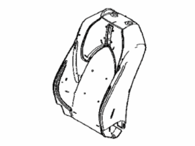Toyota 71552-07120 Pad,  Front Seat Back,  LH(For Separate Type)