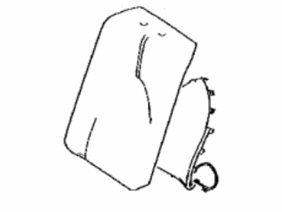 Toyota 71078-07071-E0 Cover,  Rear Seat Back,  LH(For Separate Type)