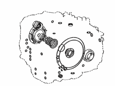 04351-48300 Toyota Gasket Kit, Transaxle Overhaul(ATM), Passenger Side Illustration 1 of 1
