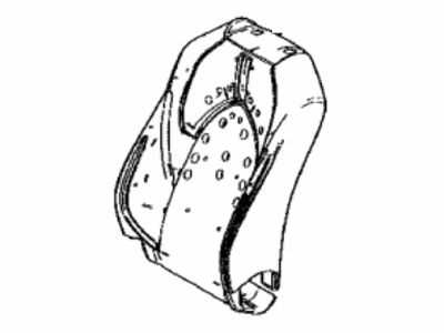 71551-07080 Toyota Pad, Front Seat Back, Passenger Side(For Separate Type) Illustration 1 of 1