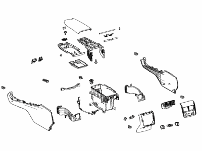 Toyota 58810-07141-C0 Console Assembly