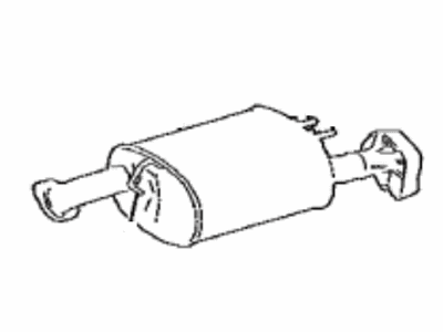 Toyota 17440-0P171 Pipe, Exhaust Tail, Driver Side