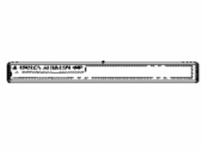 Toyota 861C8-07010 Label, Mobile Wireless Charger Caution