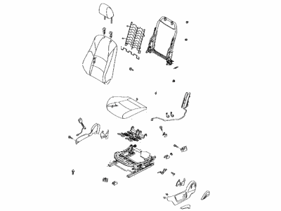 71200-WB002 Toyota Seat Assembly, Front Driver Side Illustration 1 of 1