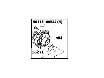 Scion 16100-WB001 Pump Assy,  Engine Water