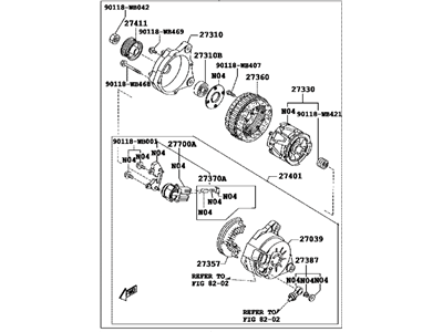 Scion 27060-WB001 Alternator Assy
