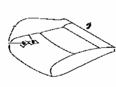 Toyota 71528-WB001 Pad, Front Seat Cushion W/Cover, Driver Side