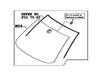 Toyota 56101-WB002 Glass, Windshield