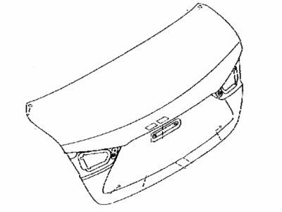 Toyota 64401-WB006 Panel Sub-Assy,  Luggage Compartment Door