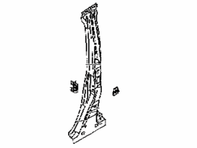 Toyota 61042-WB003 Reinforcement Sub-Assembly, Center Body Pillar, Driver Side Toyota 61042-WB003 Reinforcement Sub-Assembly, Center Body Pillar, Driver Side