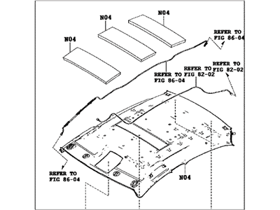 Scion 63300-WB005 Headlining Assy,  Roof