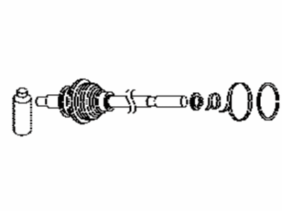 Scion 43470-WB001 Shaft Assy,  Front Drive Outboard Joint,  LH