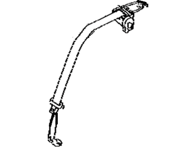 Toyota 73350-WB004 Belt Assembly, Rear Seat Lap Type, Center