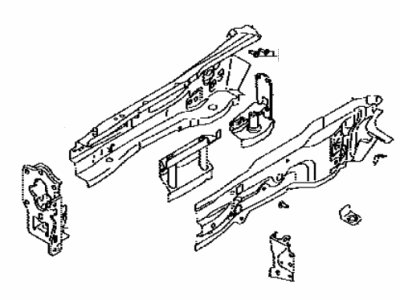 57102-WB001 Toyota Member Sub-Assembly, Front Side, Driver Side Illustration 1 of 1