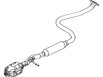 Toyota 17410-WB001 Pipe Assembly, Exhaust, Front