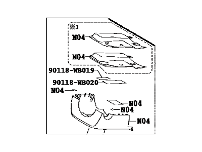 Scion 45287-WB001 Cover,  Steering Column,  Lower