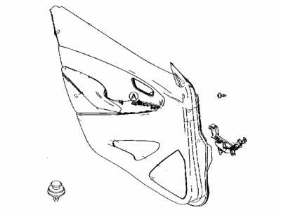 Scion 67620-WB010 Board Sub-Assy,  Front Door Trim,  LH